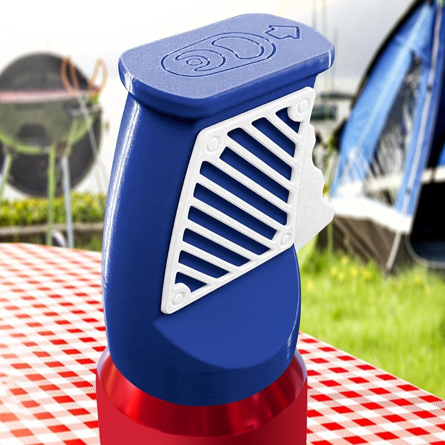 Desfacator Doze, Flippy, din ABS, 10.7 x 8 cm, Manual, Albastru Inchis/Alb