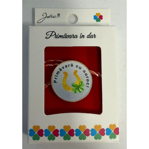 Martisor Brosa Mica in Cutie, Dimensiune Brosa 2.5-3 cm, Material Metal, Model 25