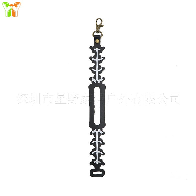 Kendama Pendant - Skull - Black