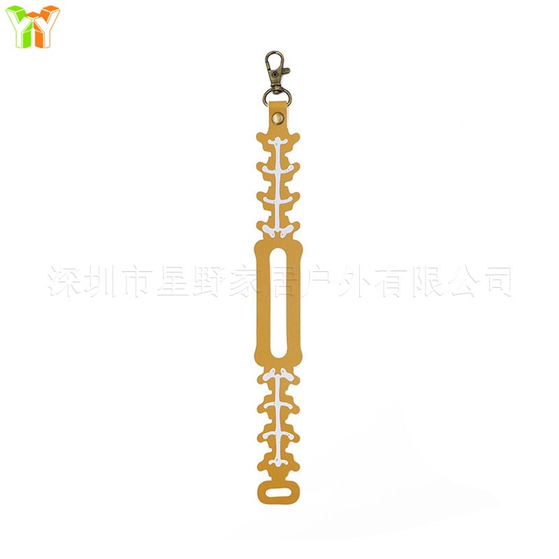 Kendama Pendant - Skull - Yellow