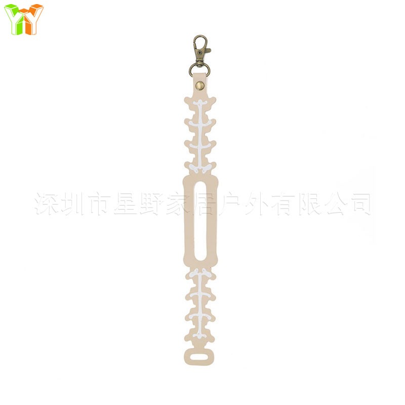 Kendama Pendant - Skull - Light Brown