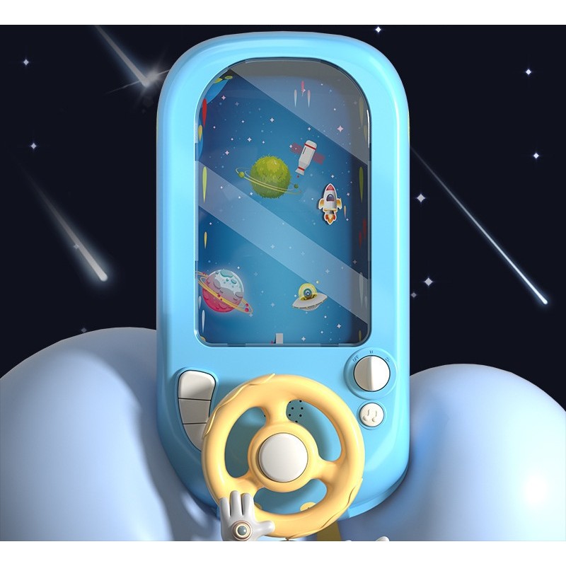 Joc Simulator de Condus, Flippy, 3-6 Ani, Volan Interactiv, Efecte Sonore, din ABS, USB Inclus, Albastru