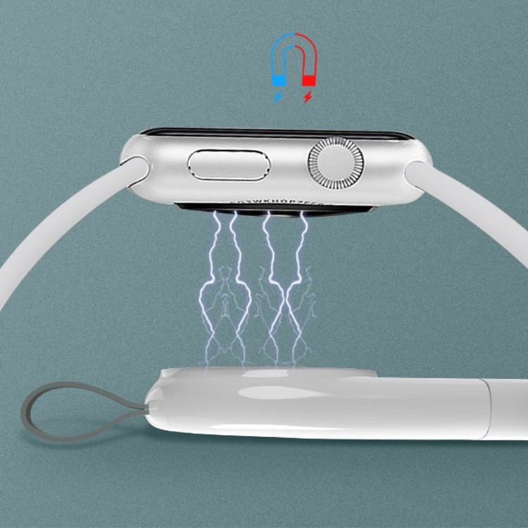 Incarcator Wireless pentru Smart Watch, Flippy, Compatibil cu Apple iWatch 1/9, Magnetic, Interfata Port USB-A, Fara Cablu direct in Statie sau Calculator, Negru