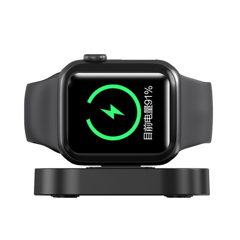 Incarcator Wireless pentru Smart iWatch, Flippy, Compatibil cu Apple iWatch 1/9, Magnetic Charger, Interfata TYPE-C, 3W, 7.5 x 7.5 x 1.2 cm, Pliabil, Negru