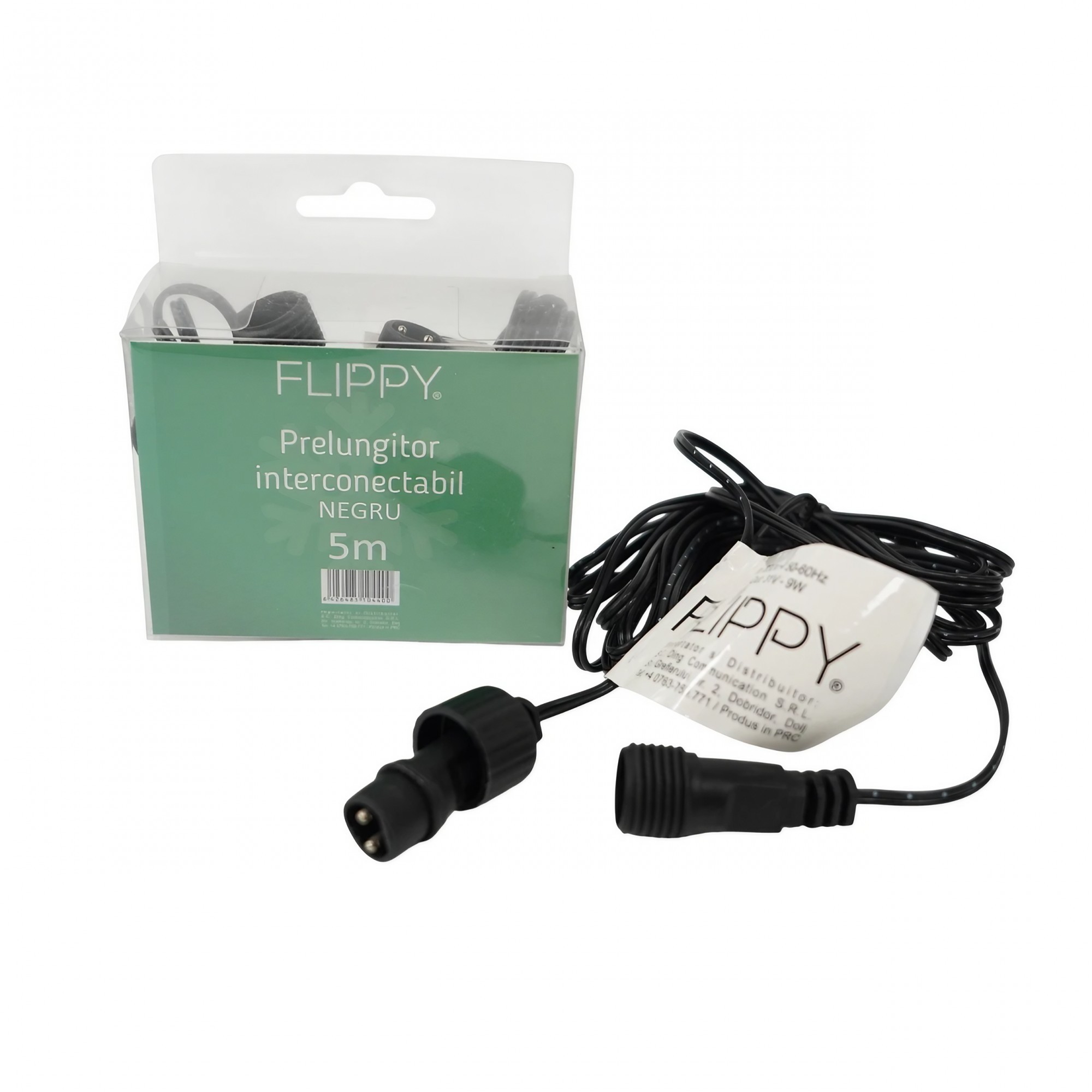 Instalatie Solara Craciun Turturi, IP44, 5 m, 143 Led-uri, Perdea Franjurata, RB-RG, 8 jocuri de lumini, cu Telecomanda, 31V, 250 mAh, Acumulator de 1200 mAh, Exterior, Prelungitor 5 m inclus, Fir Negru, Flippy