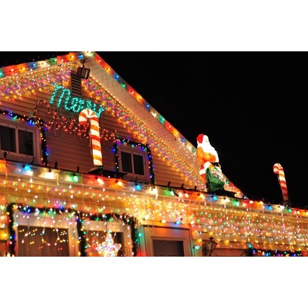 Instalatie Solara Craciun Turturi, IP44, 5 m, 143 Led-uri, Perdea Franjurata, RB-RG, 8 jocuri de lumini, cu Telecomanda, 31V, 500 mAh, Acumulator de 2400 mAh, Exterior, Prelungitor 5 m inclus, Fir Alb, Flippy