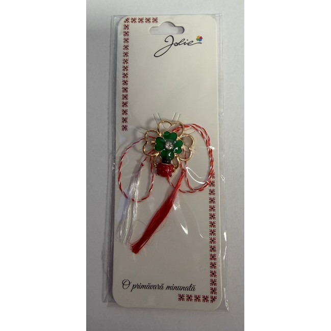 Martisor Brosa Primavara, Material Metal, Ambalaj Carton si Opp, Dimensiune Brosa aproximativ 2 - 3 cm, Model 7