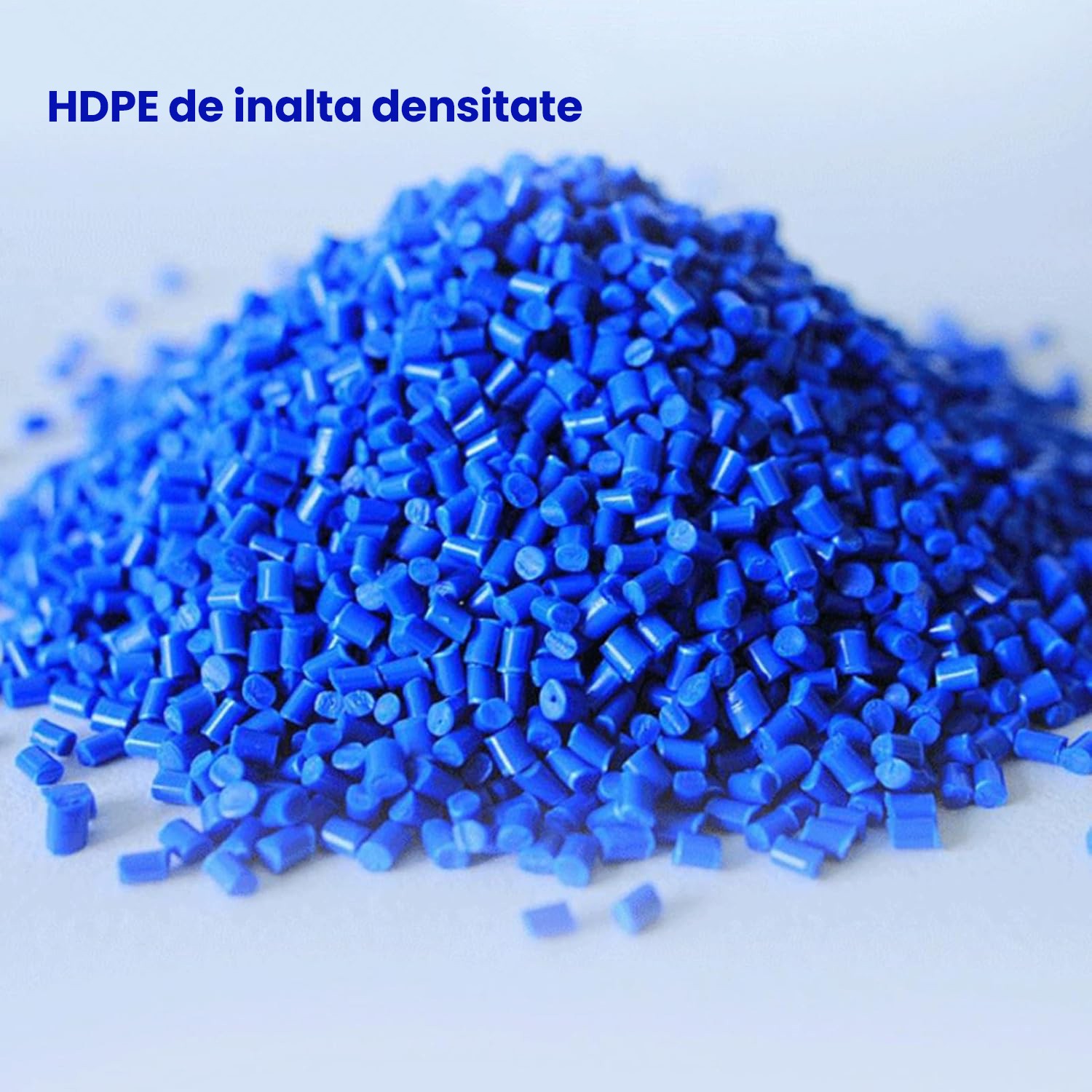 Palet de Transport, Flippy, 60 x 40 x 10 cm, din Plastic durabil, Palet pentru Stivuitor in Depozit, Rezistent la Umiditate, Grila Ingrosata, 5 Picioare, Albastru 