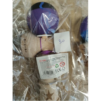 Kendama X Originala, Profesionala, Flippy, Big Cups V3, Rubber Grip, model Negru/mov/albastru