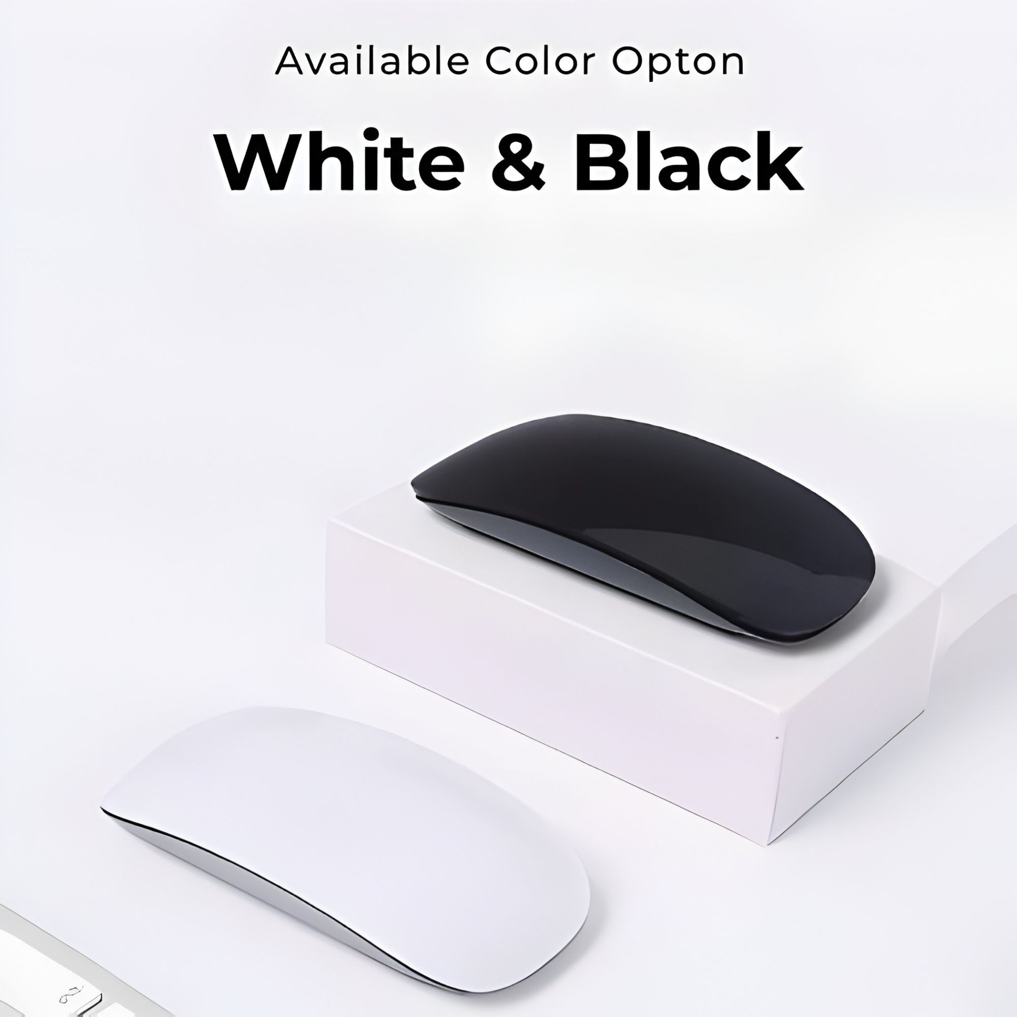 Mouse Wireless cu Gesturi, FLIPPY, Bluetooth + 2.4GHz, Reincarcabil USB, Ultra Subtire, 1600 DPI, Silentios, Design Elegant si Compact, Compatibil cu Laptop/PC, Telefon si Tableta, Ideal pentru Birou si Calatorii, Negru