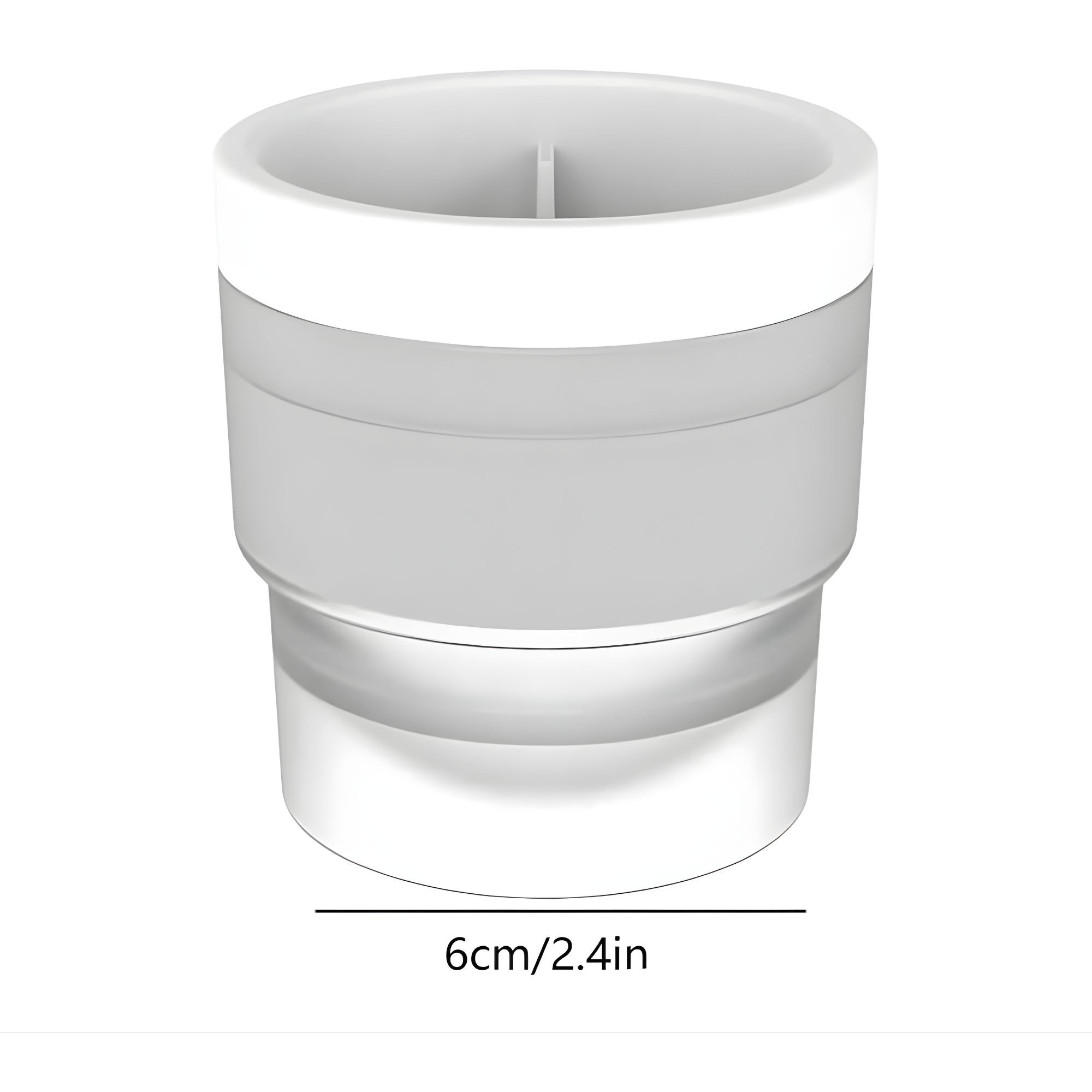 Forma pentru Gheata, Flippy, Sfera XL 6 cm, Silicon Alimentar Premium, Reutilizabila, Topire Lenta pentru Whiskey si Cocktail, Design Stackable, Alb