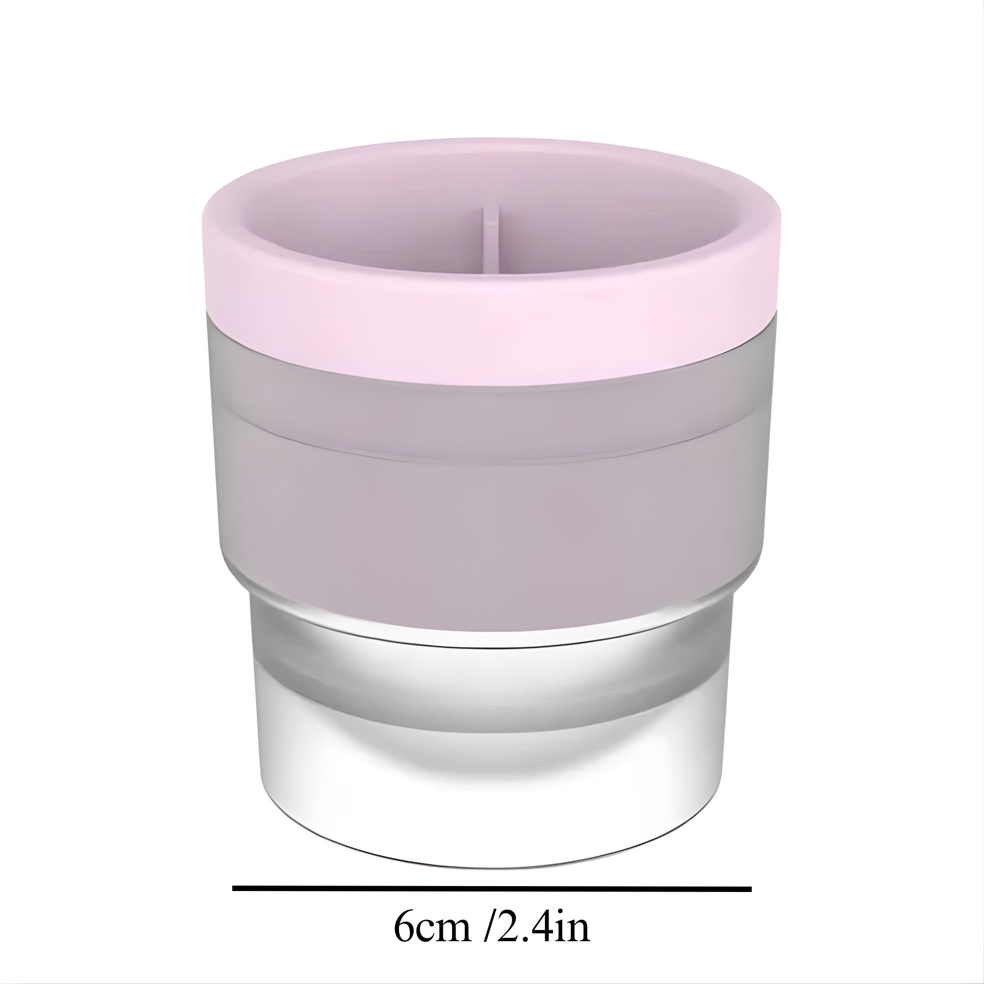 Forma pentru Gheata, Flippy, Sfera XL 6 cm, Silicon Alimentar Premium, Reutilizabila, Topire Lenta pentru Whiskey si Cocktail, Design Stackable, Roz