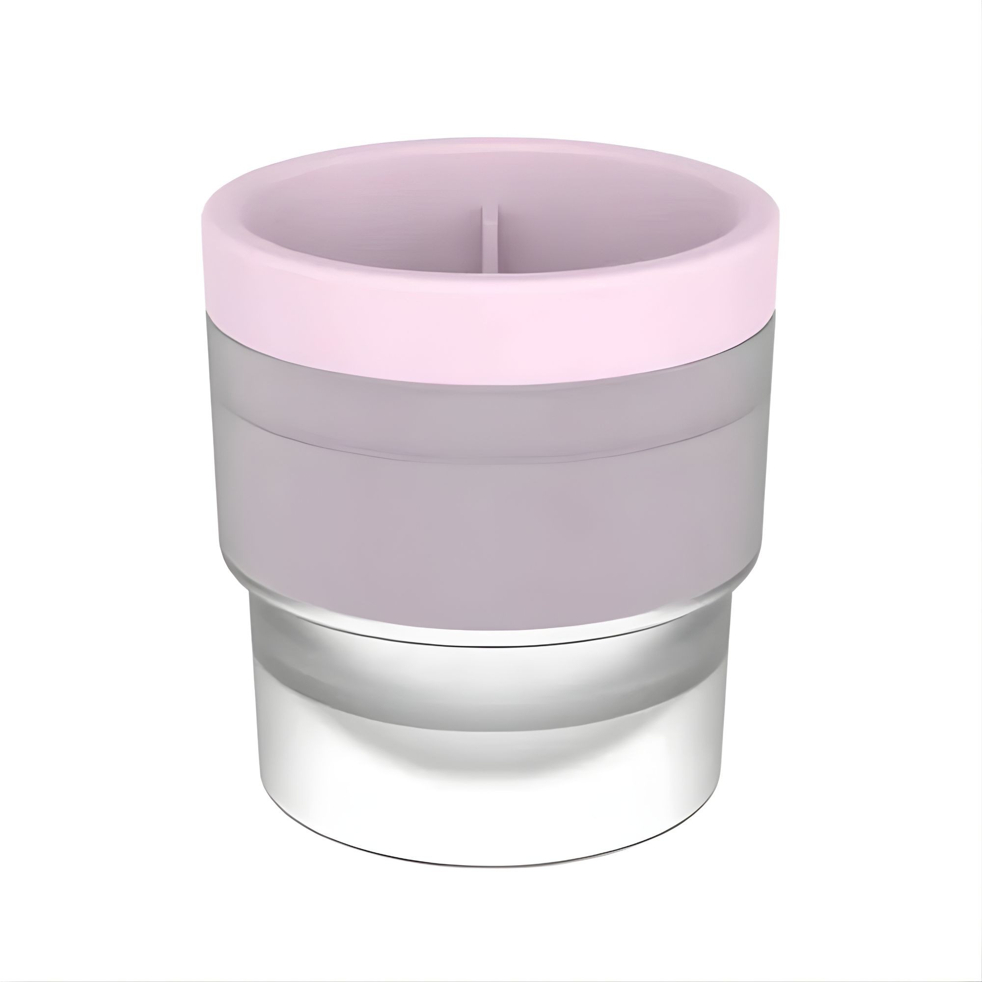 Forma pentru Gheata, Flippy, Sfera XL 6 cm, Silicon Alimentar Premium, Reutilizabila, Topire Lenta pentru Whiskey si Cocktail, Design Stackable, Roz