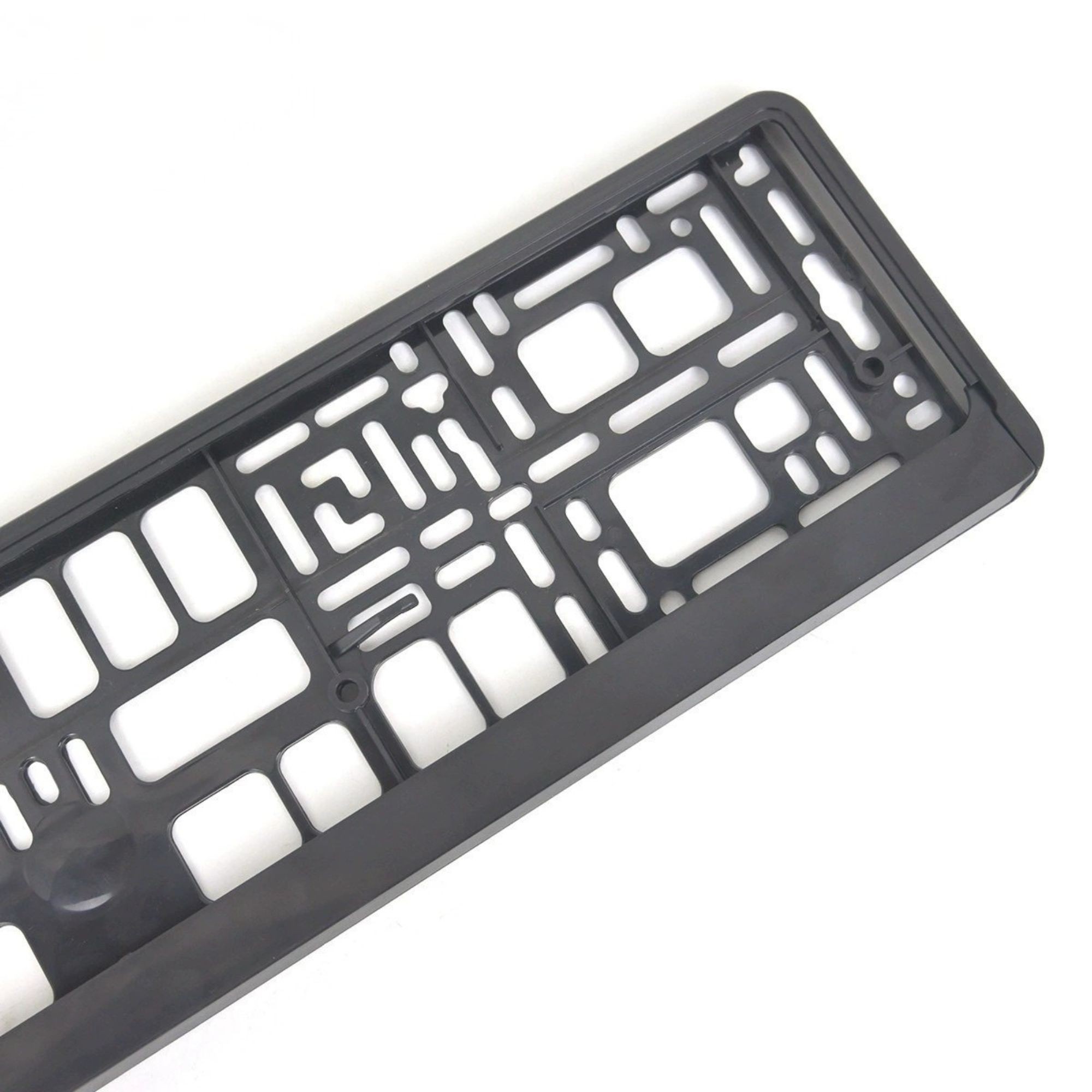 Suport Placute de Imatriculare, Flippy, Standard European XC-W341, din Plastic, Rama pentru Placute,  52.7 x 13 x 1.2 cm, Negru