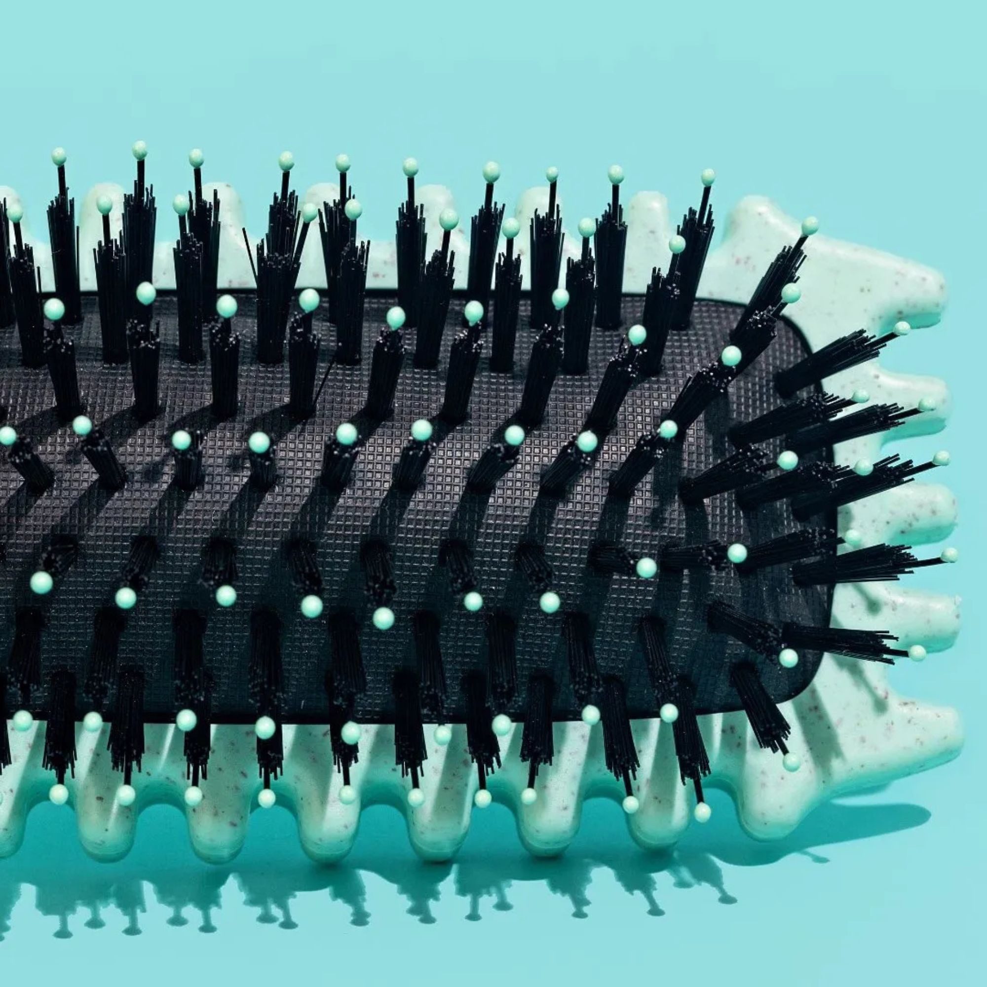 Perie Profesionala pentru Par, Flippy, Perie pentru Definirea Buclelor pentru Par Cret, Multifunctionala, 24.5 x 7 x 4.3 cm, Verde