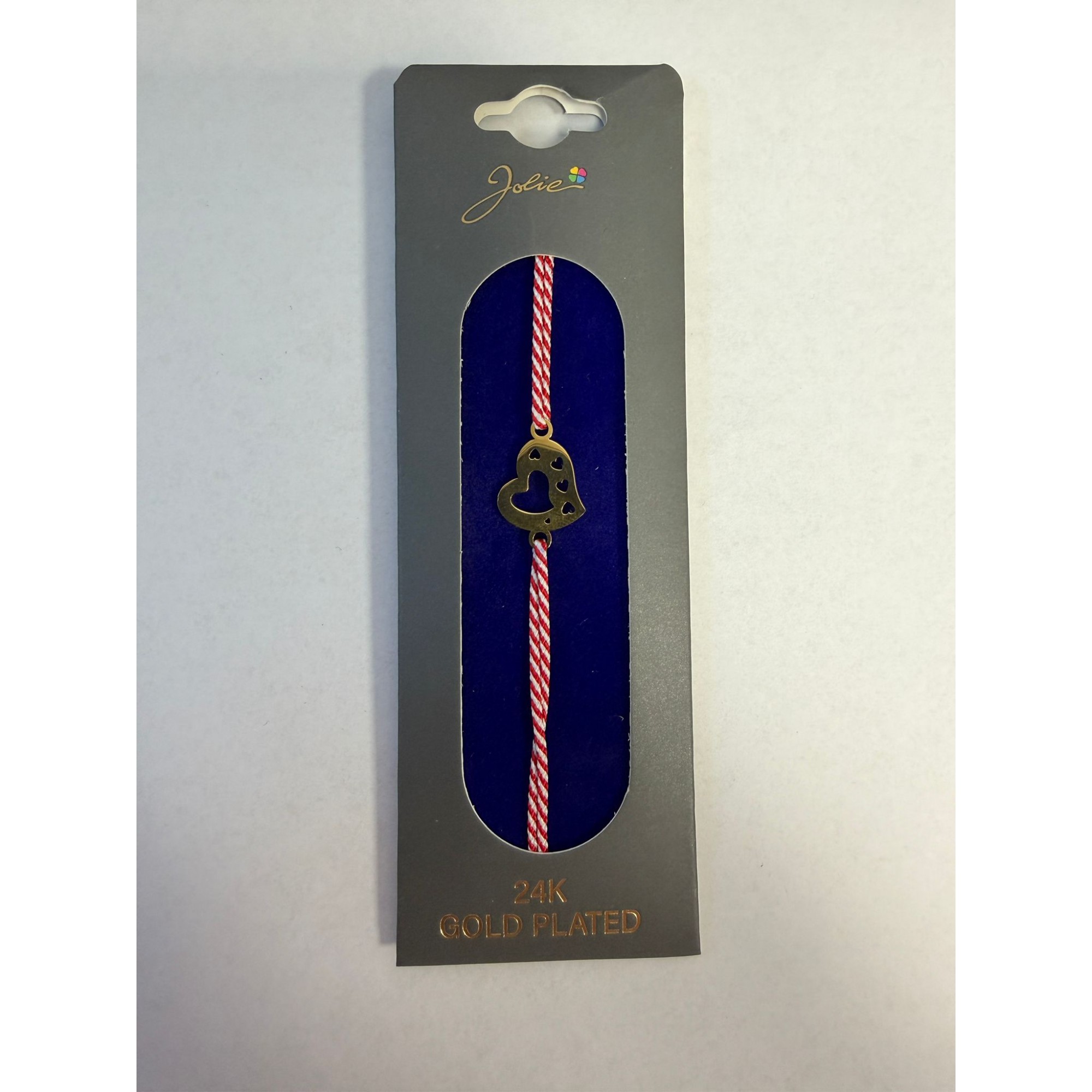 Bratara Placata cu Aur 24k, Snur Rosu, Model 4