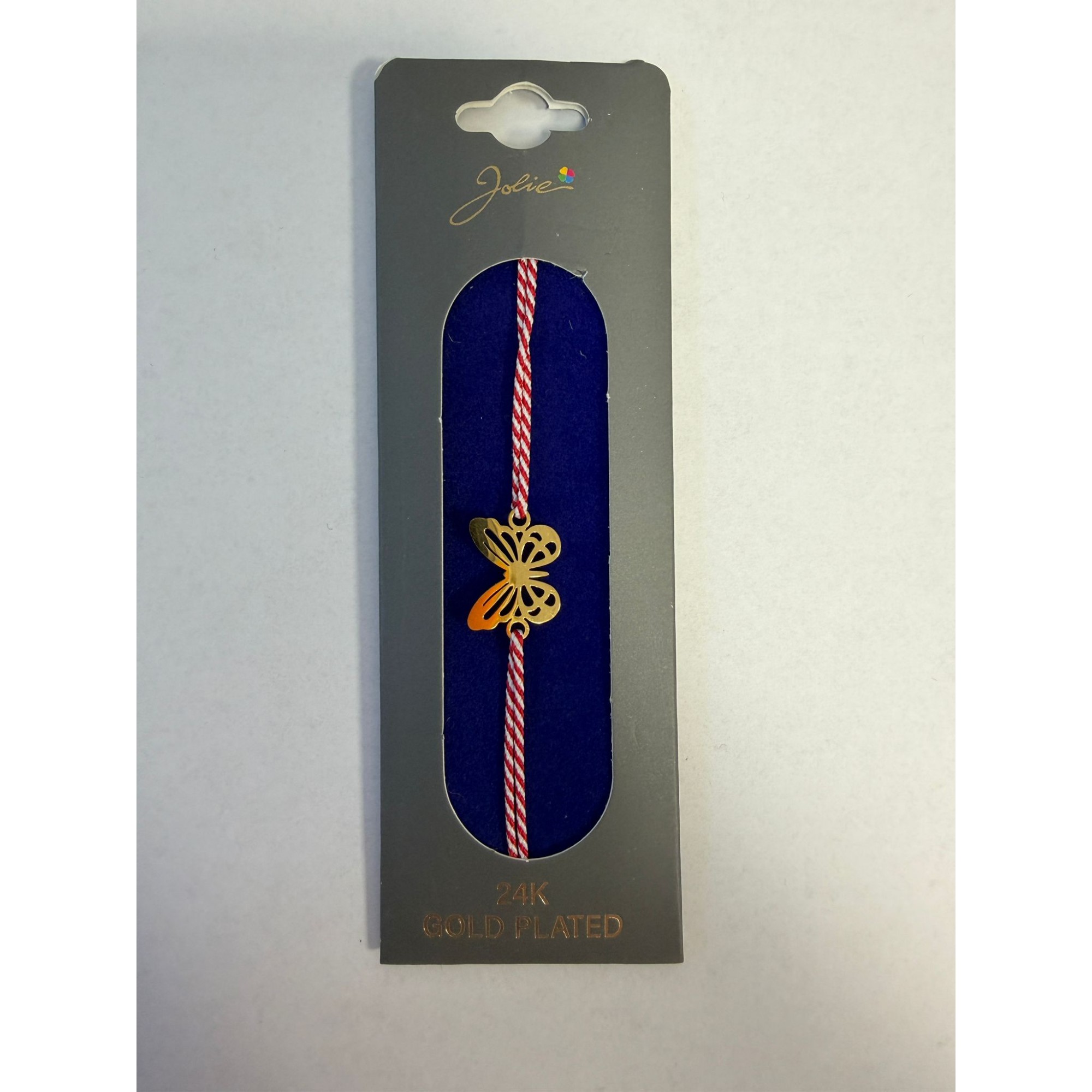 Bratara Placata cu Aur 24k, Snur Rosu, Model 6