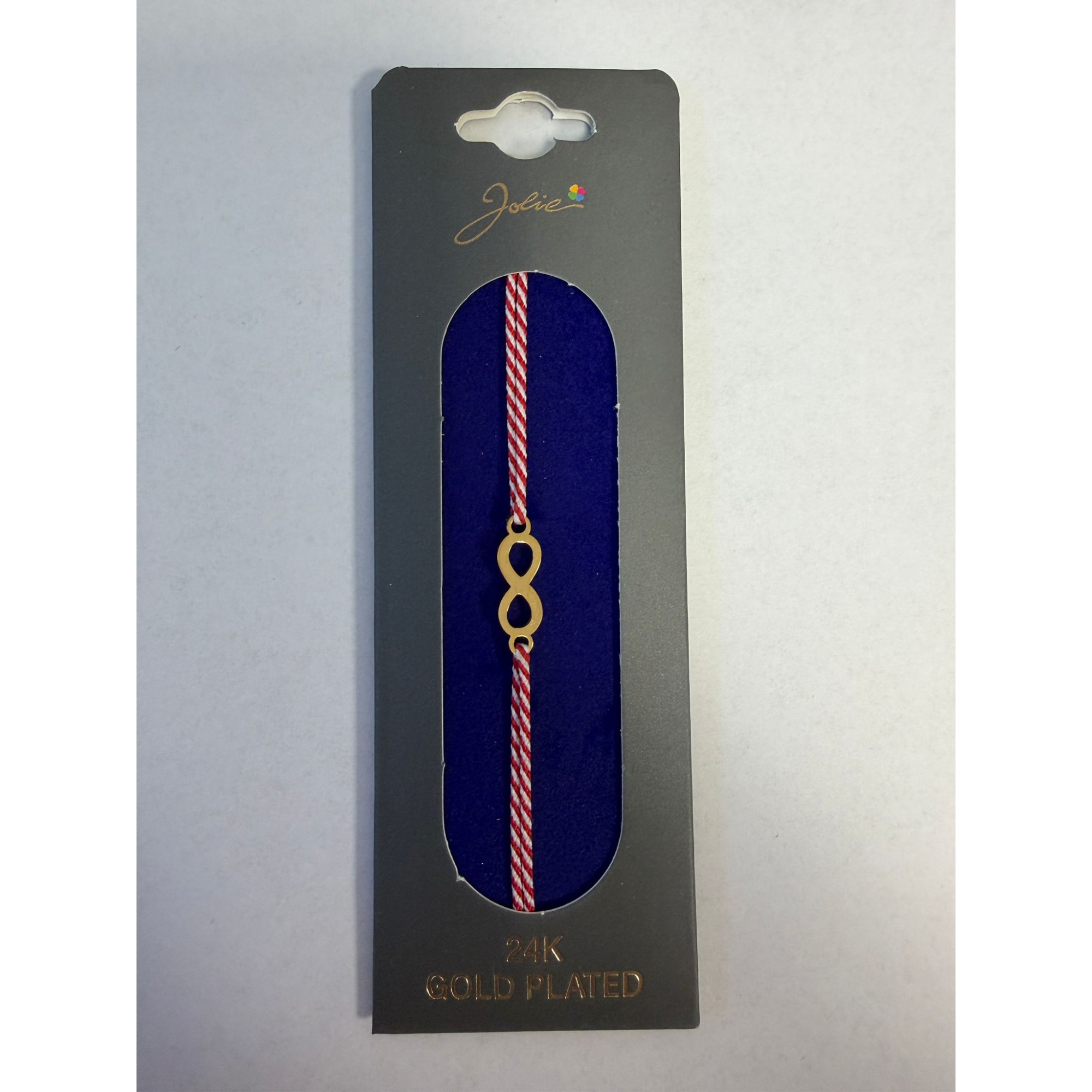 Bratara Placata cu Aur 24k, Snur Rosu, Model 11