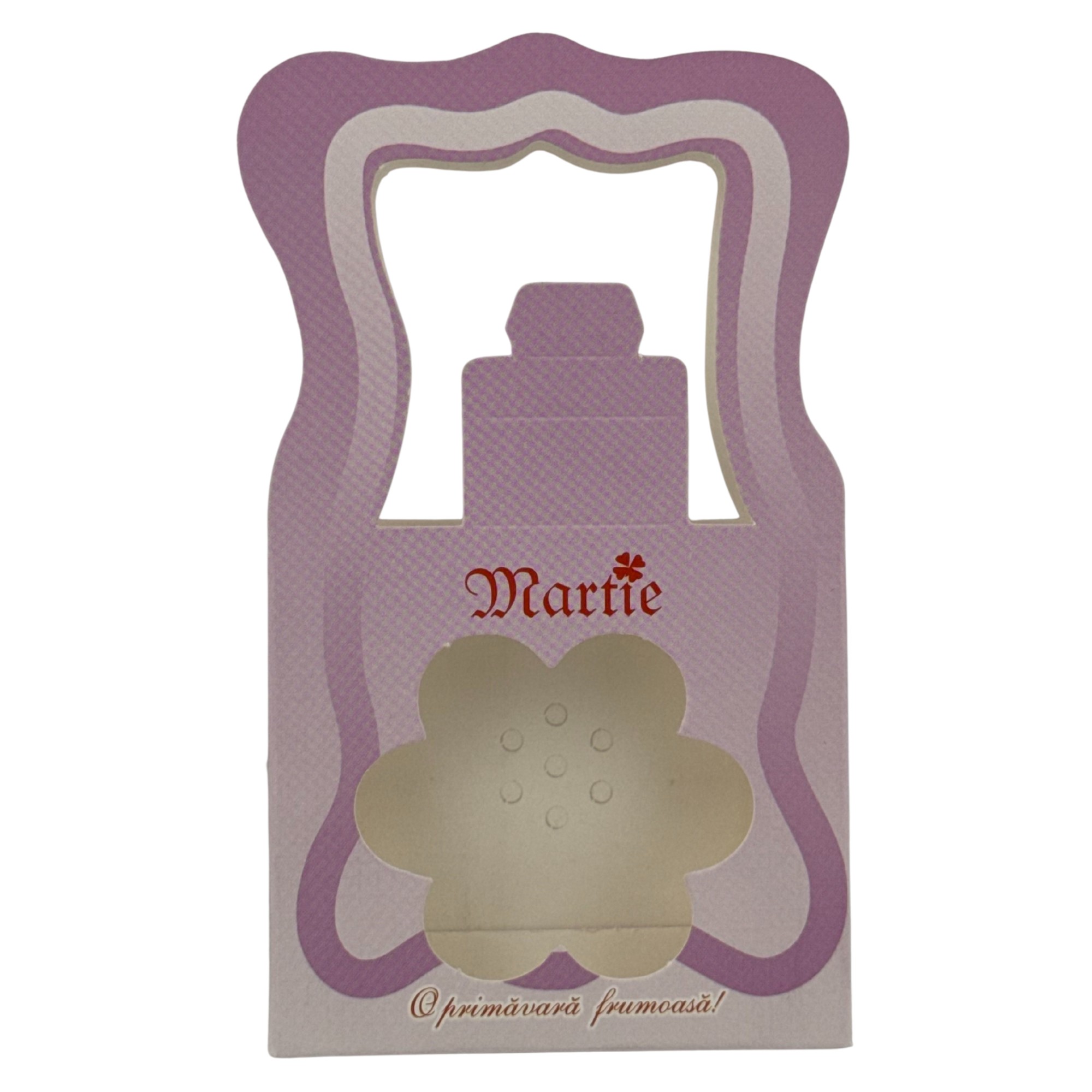 Set 200 Bucati Ambalaje de Carton pentru Martisoare, Flippy, Cutii Brosa, Model Gentuta, Lila