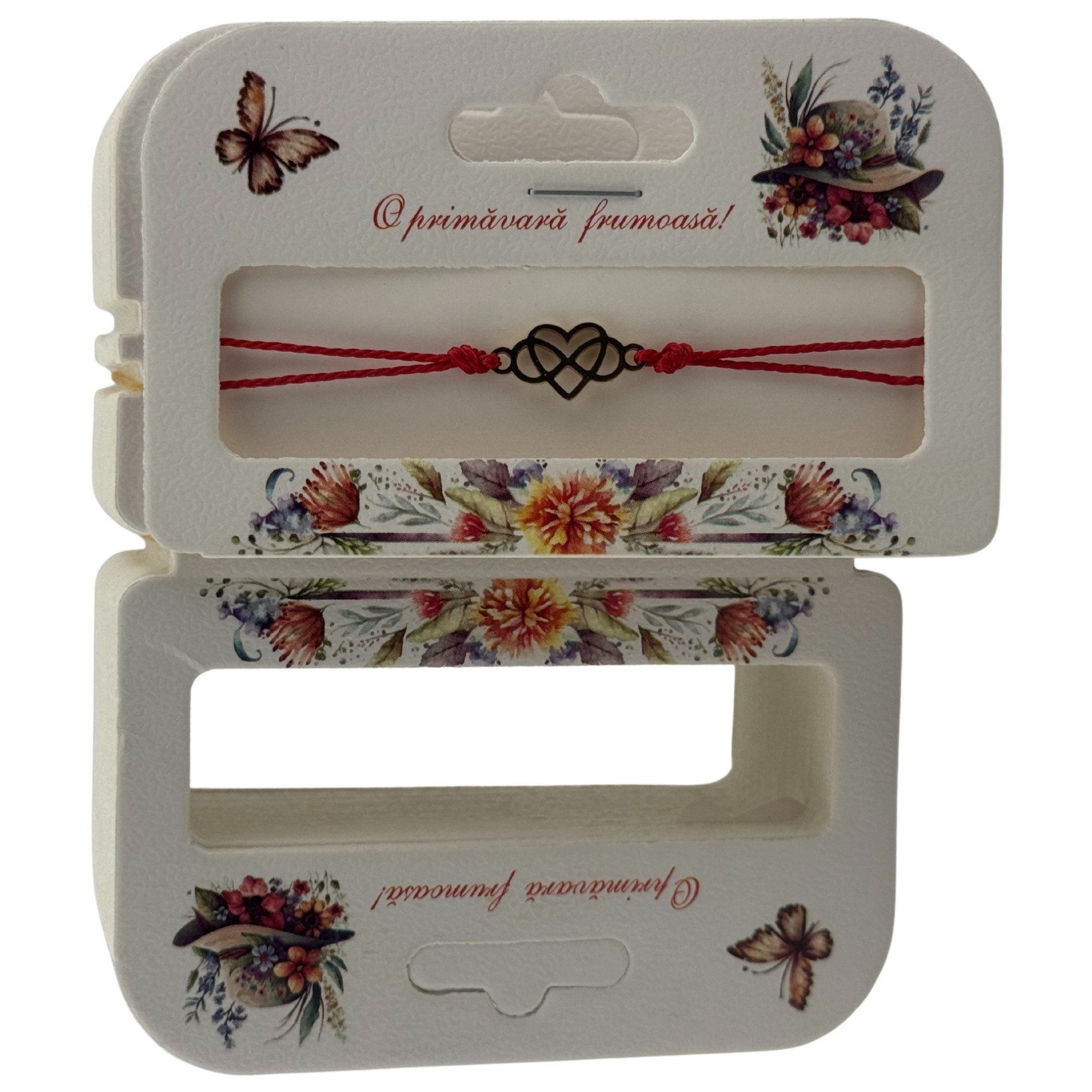 Set 100 Bucati Ambalaje de Carton pentru Martisor, Flippy, Cutii Bratara, Model Palarie