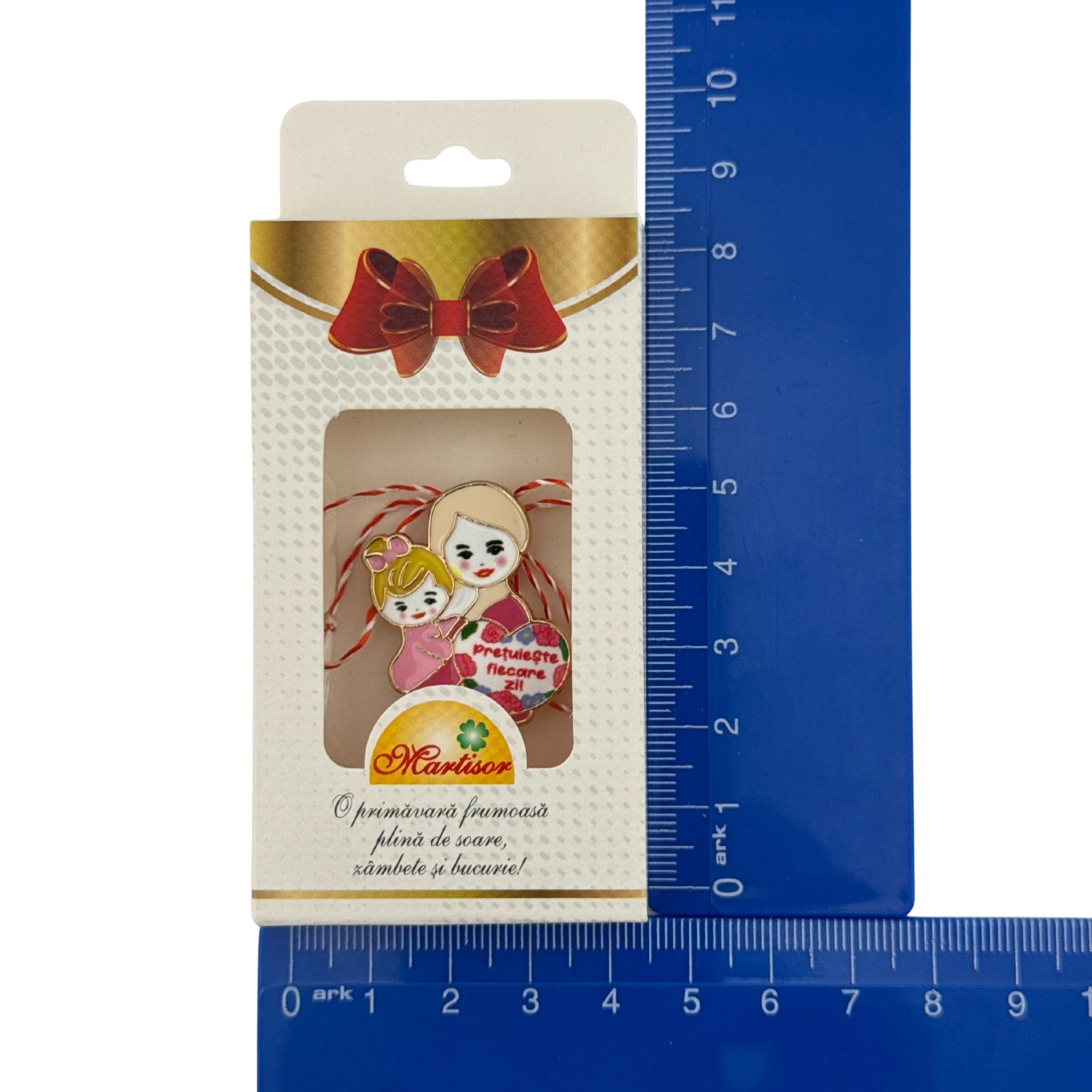 Set 200 Bucati Ambalaje de Carton pentru Martisoare, Flippy, Cutii Brosa, Model cu Funda, Alb