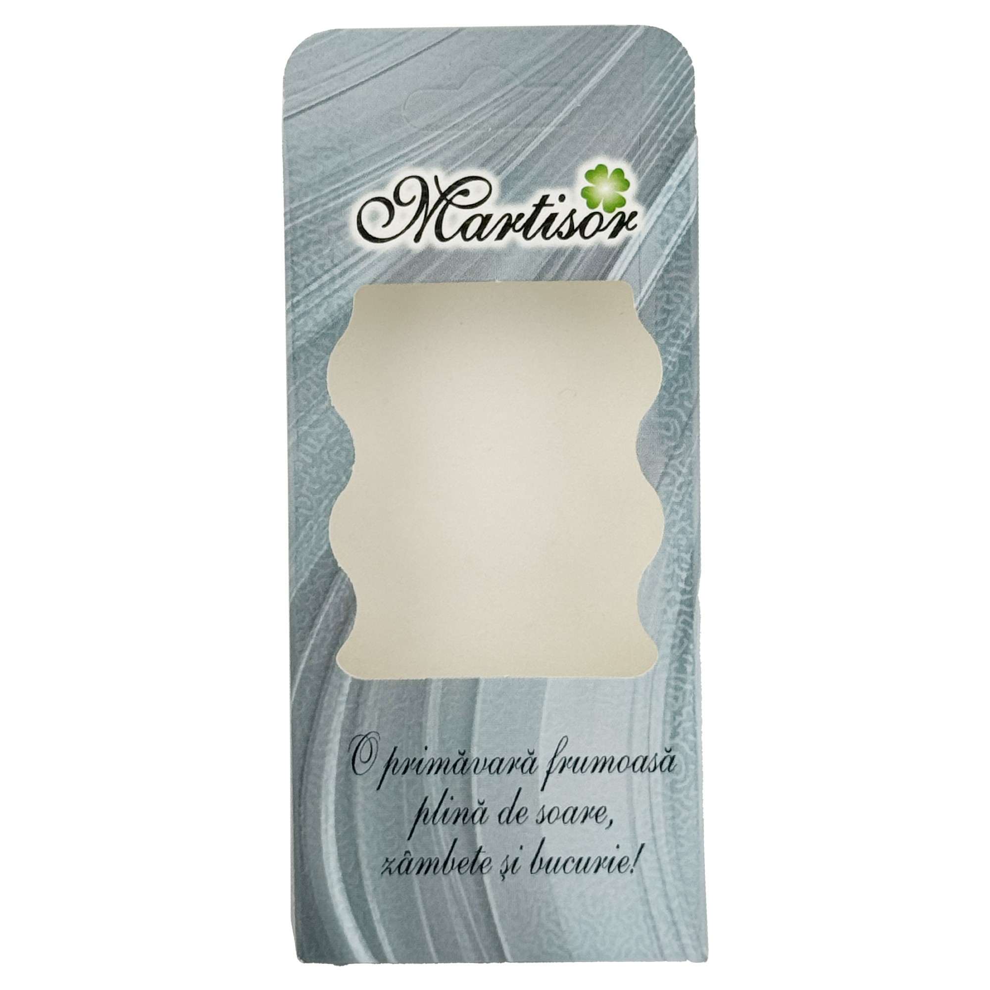 Ambalaje de Carton pentru Martisoare, Flippy, Set 200 Bucati, Cutii Brosa, Model Abstract, Albastru deschis