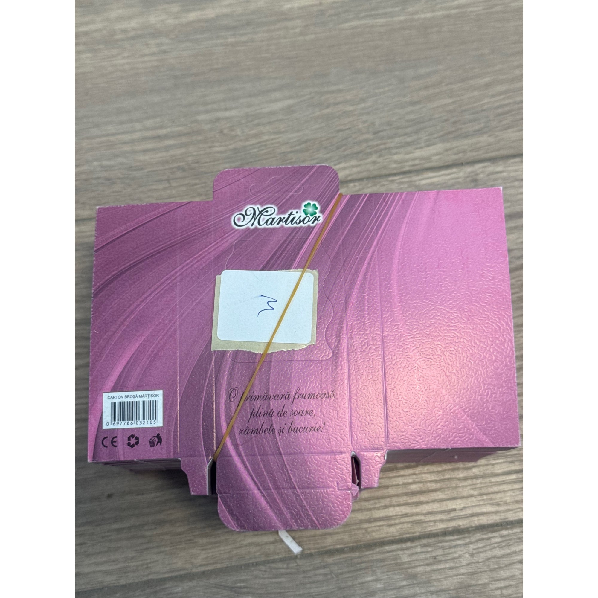 Ambalaje Martisor - Set 200 Bucati Ambalaj Brosa Model Roz