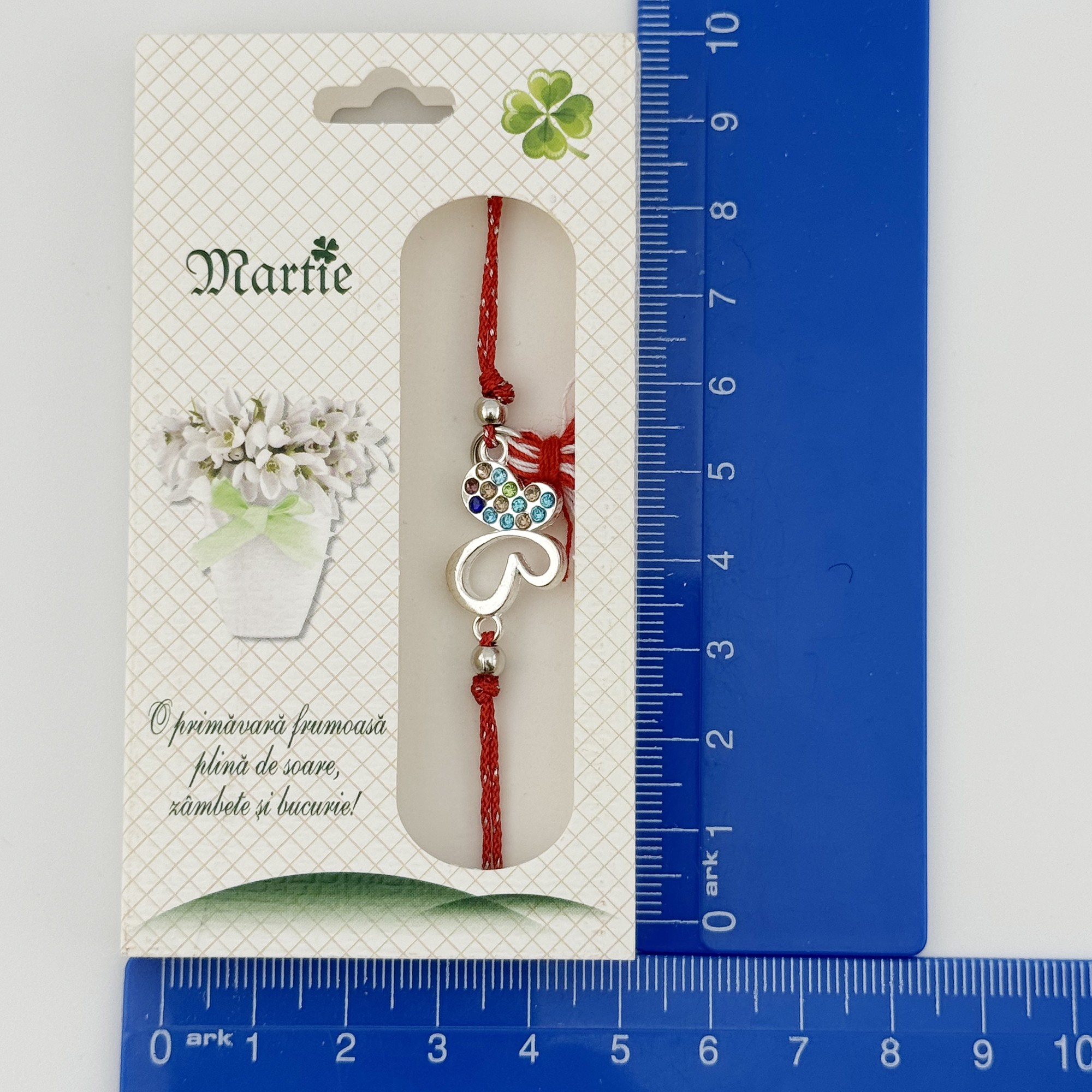 Ambalaje pentru Bratara Martisoare, Flippy, Set 200 Bucati, Cutii Brosa, Model Flori, Crem