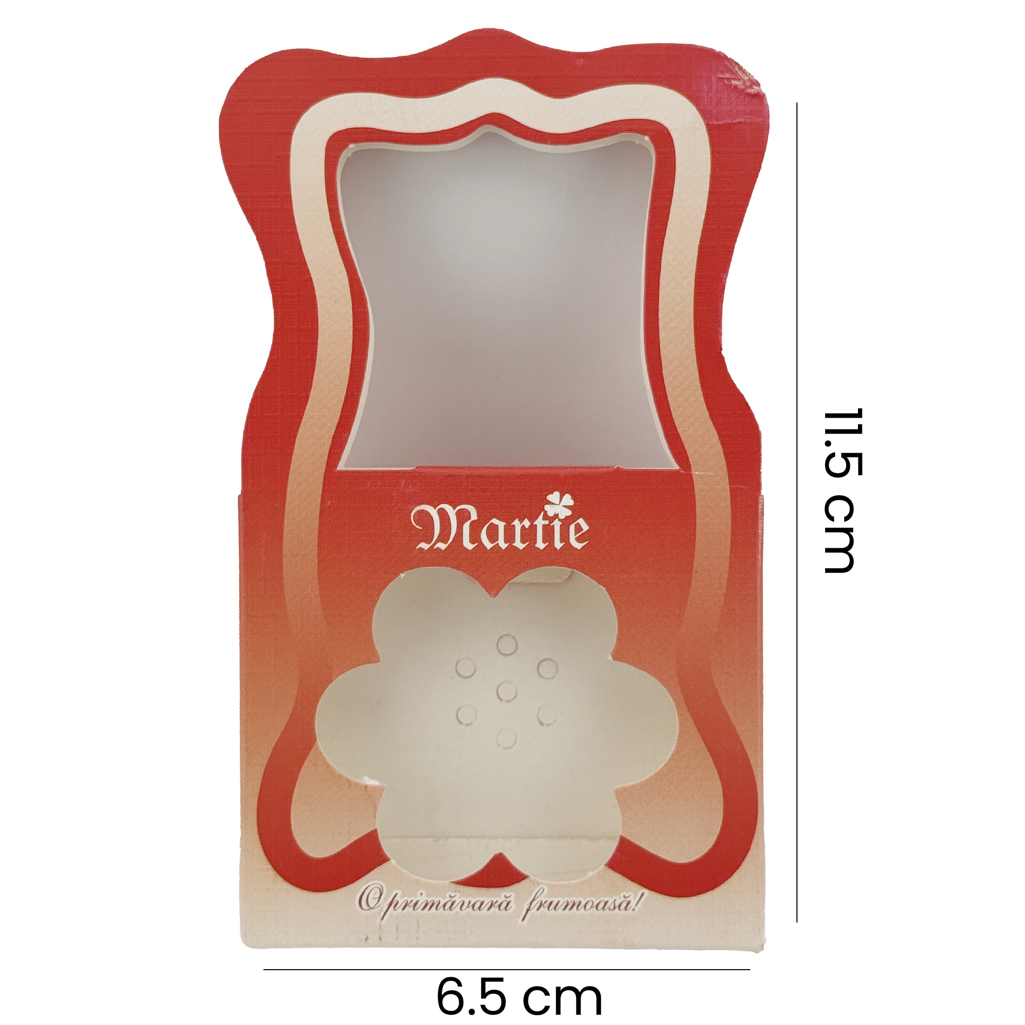 Ambalaje pentru Bratara Martisoare, Flippy, Set 200 Bucati, Cutii Brosa, Model Gentuta, Rosu