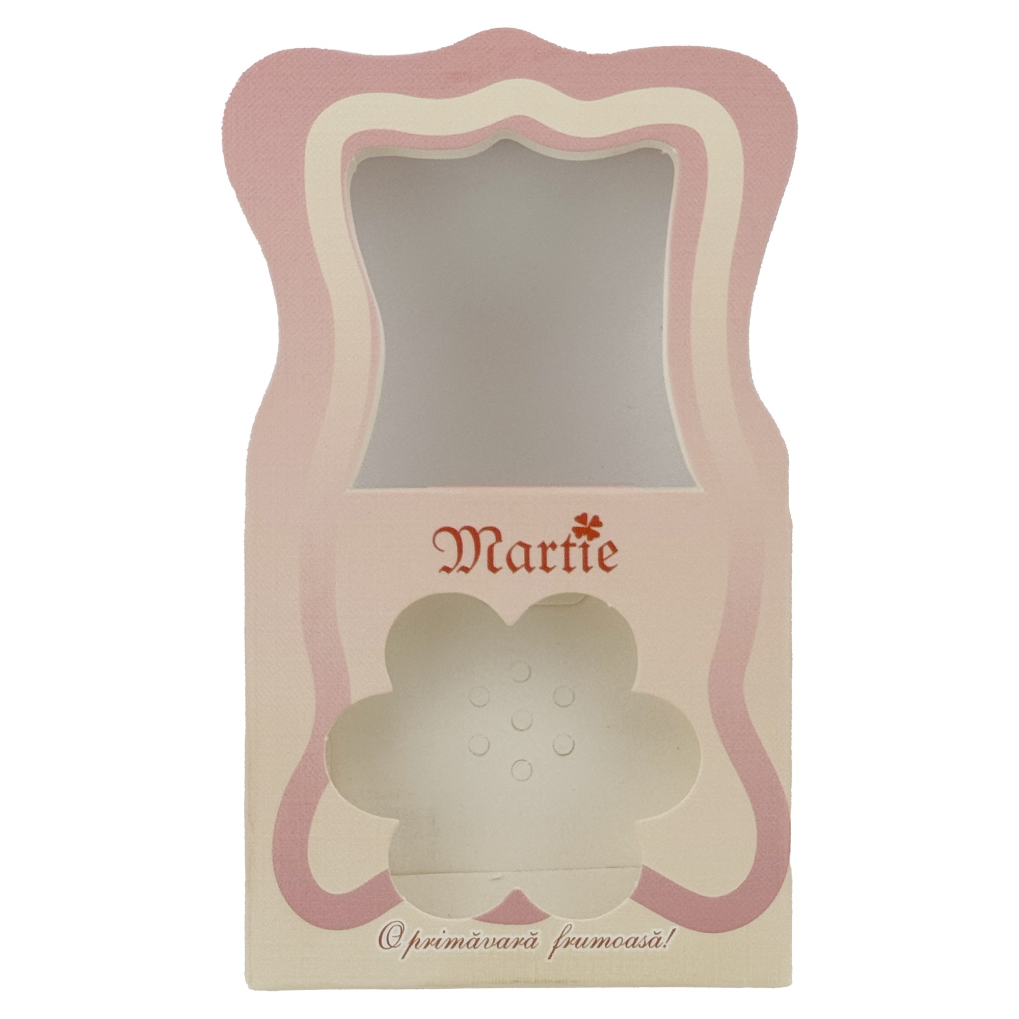 Ambalaje pentru Bratara Martisoare, Flippy, Set 200 Bucati, Cutii Brosa, Model Gentuta, Roz deschis