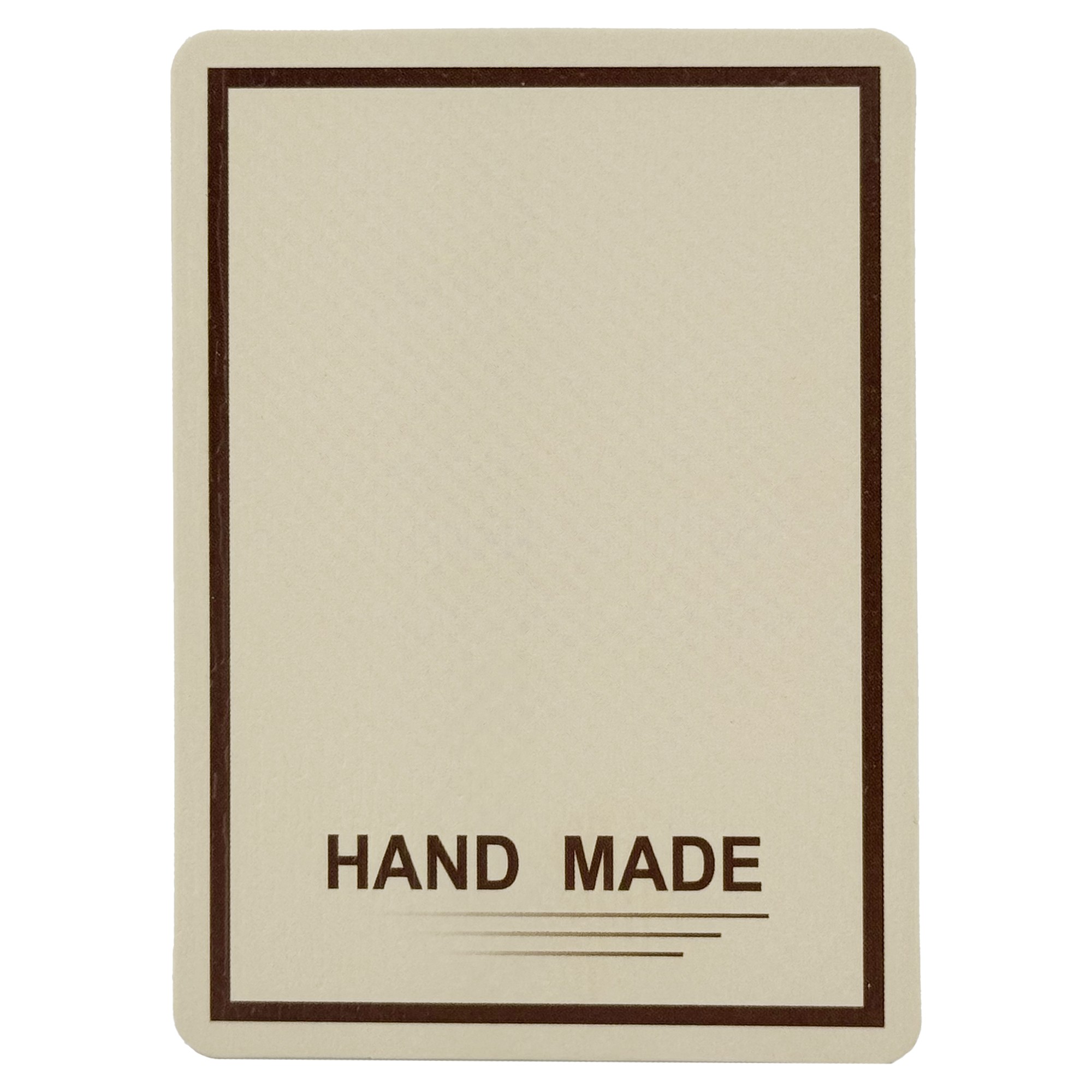 Cartonase Ambalaj pentru Martisor, Flippy, Set 100 buc, Model Simplu Cu Contur, 8.5 x 6.5 cm, Crem