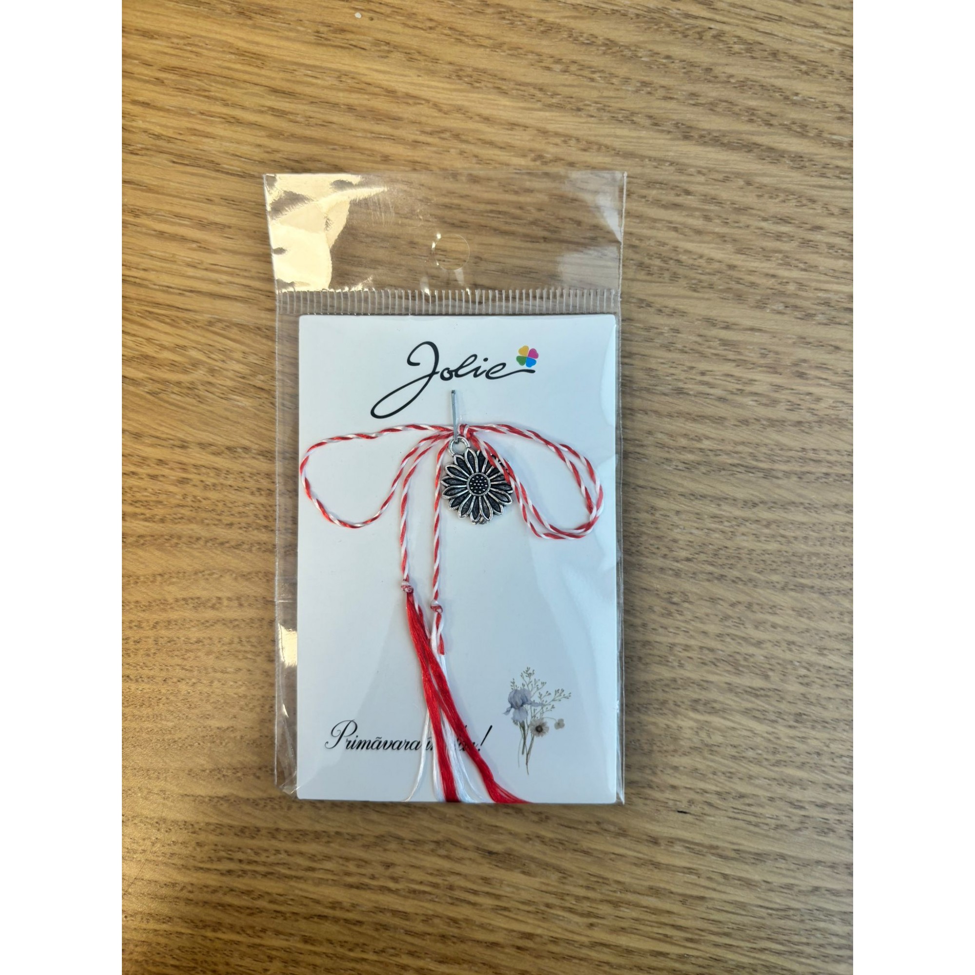 Martisor Traditional, Jolie, Model Floare, Argintiu