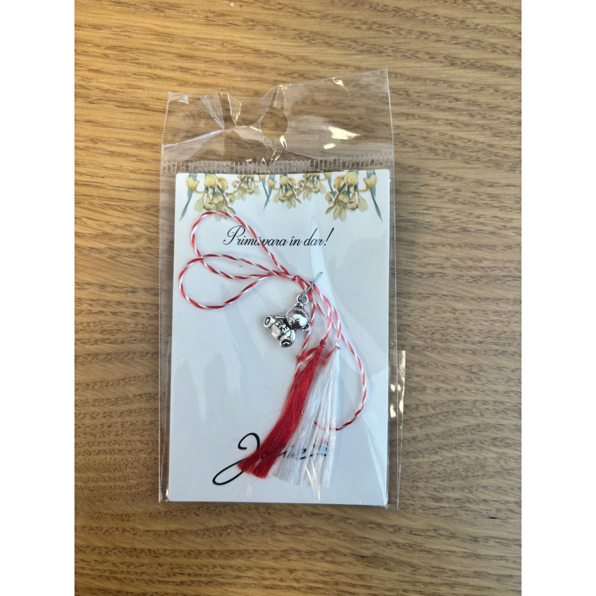 Martisor Traditional, Jolie, Model Ursulet, Argintiu