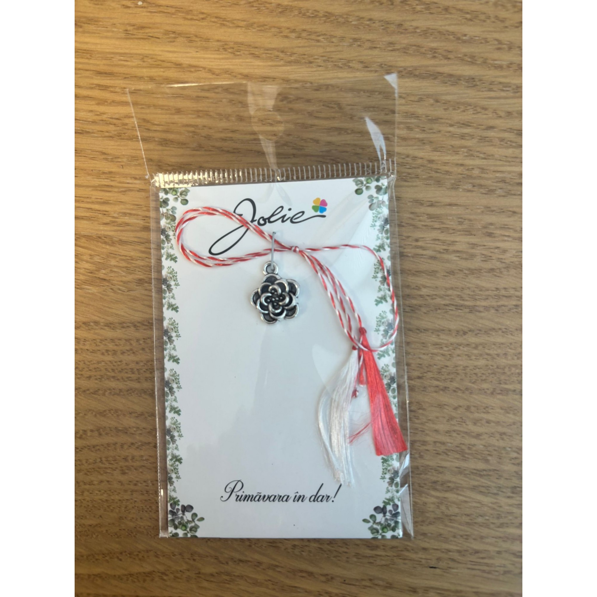 Martisoare Traditionale - Martisor Traditional, Jolie, Model Trandafir, Argintiu