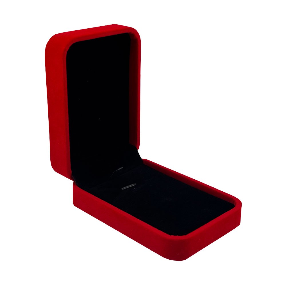 Set 12 Cutii de Bijuterii, Catifea rosie , 7 x 10 cm