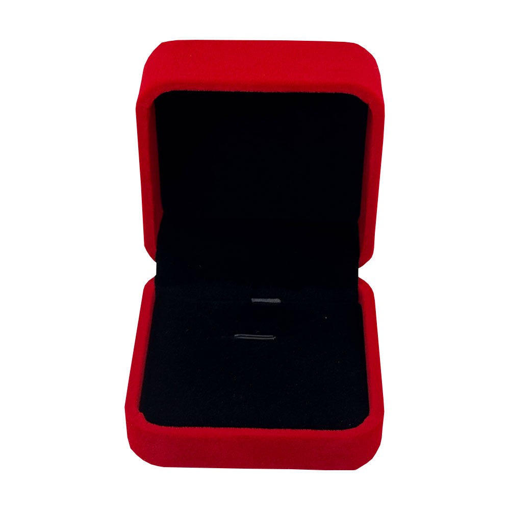 Set 12 Cutii pentru Martisoare/Brose, Catifea rosie, 7 x 7 cm