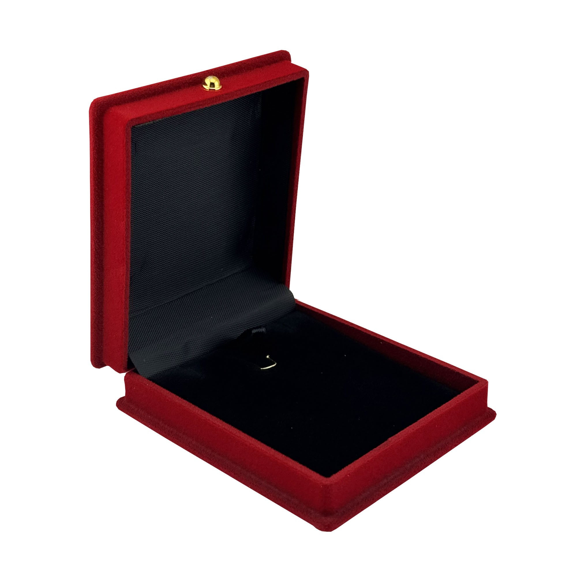 Set 12 Cutii pentru Martisoare/Brose, Catifea rosie , 7,5 x 8,5