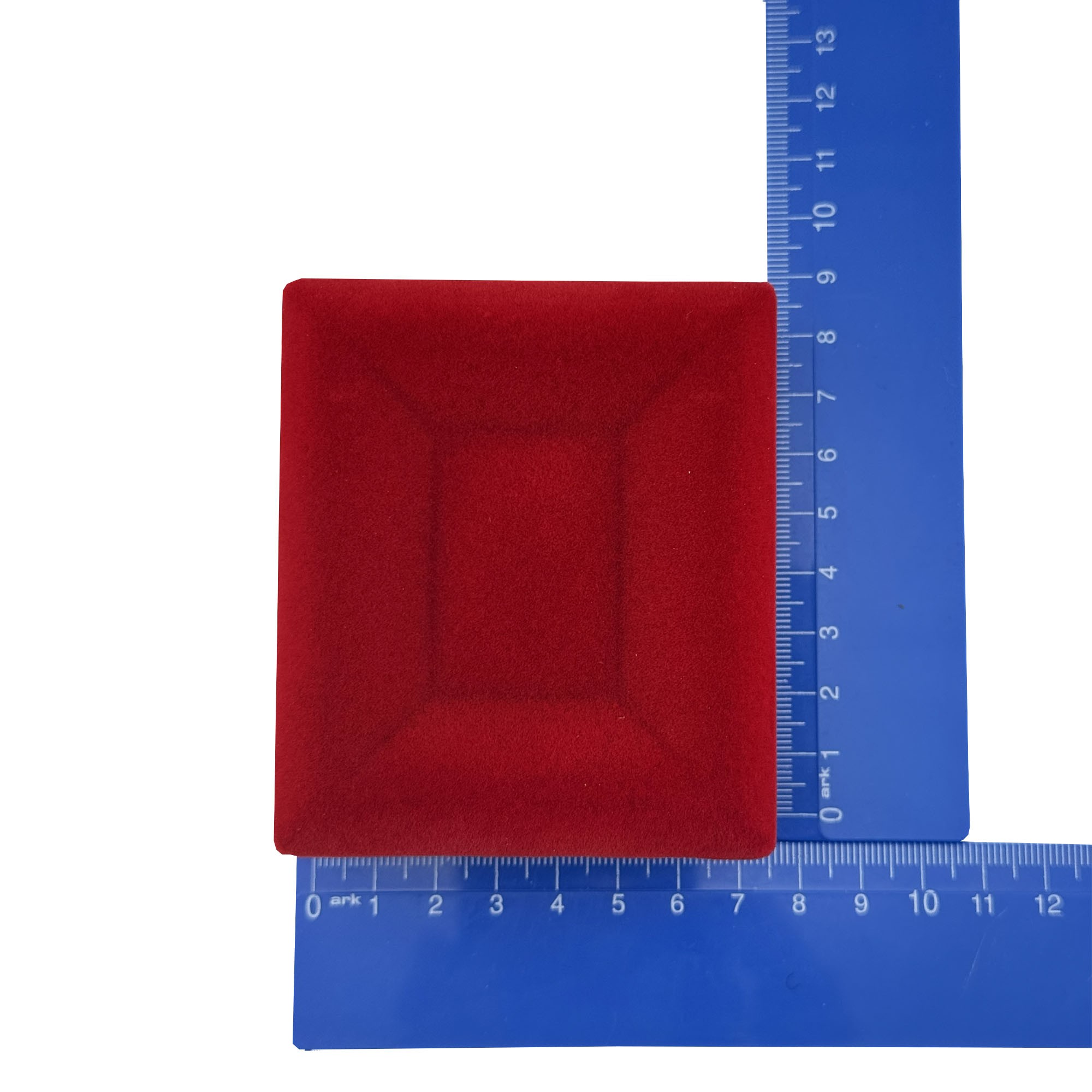 Set 12 Cutii pentru Martisoare/Brose, Catifea rosie , 7,5 x 8,5