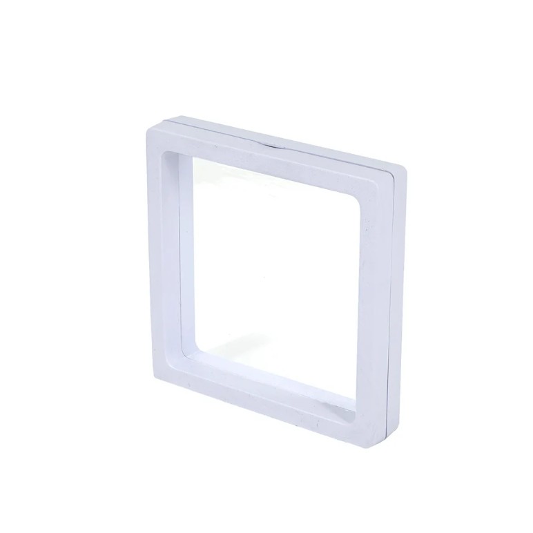 Set 12 Cutii pentru Martisoare/Brose, Prezentare 3d, Alb, 8.5 x 8.5 cm