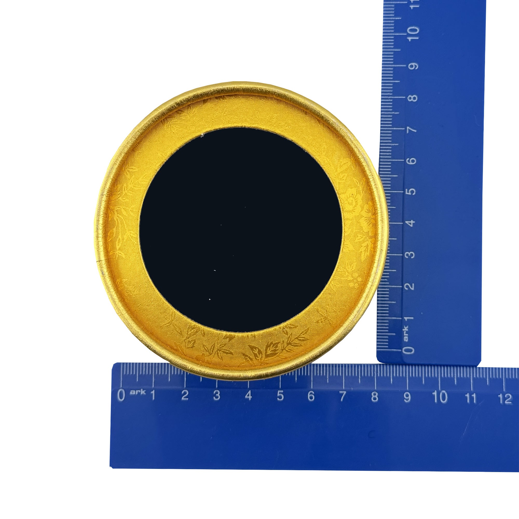 Set 12 Cutii pentru Martisoare/Brose, Model Rotund cu Display, Auriu, 8cm