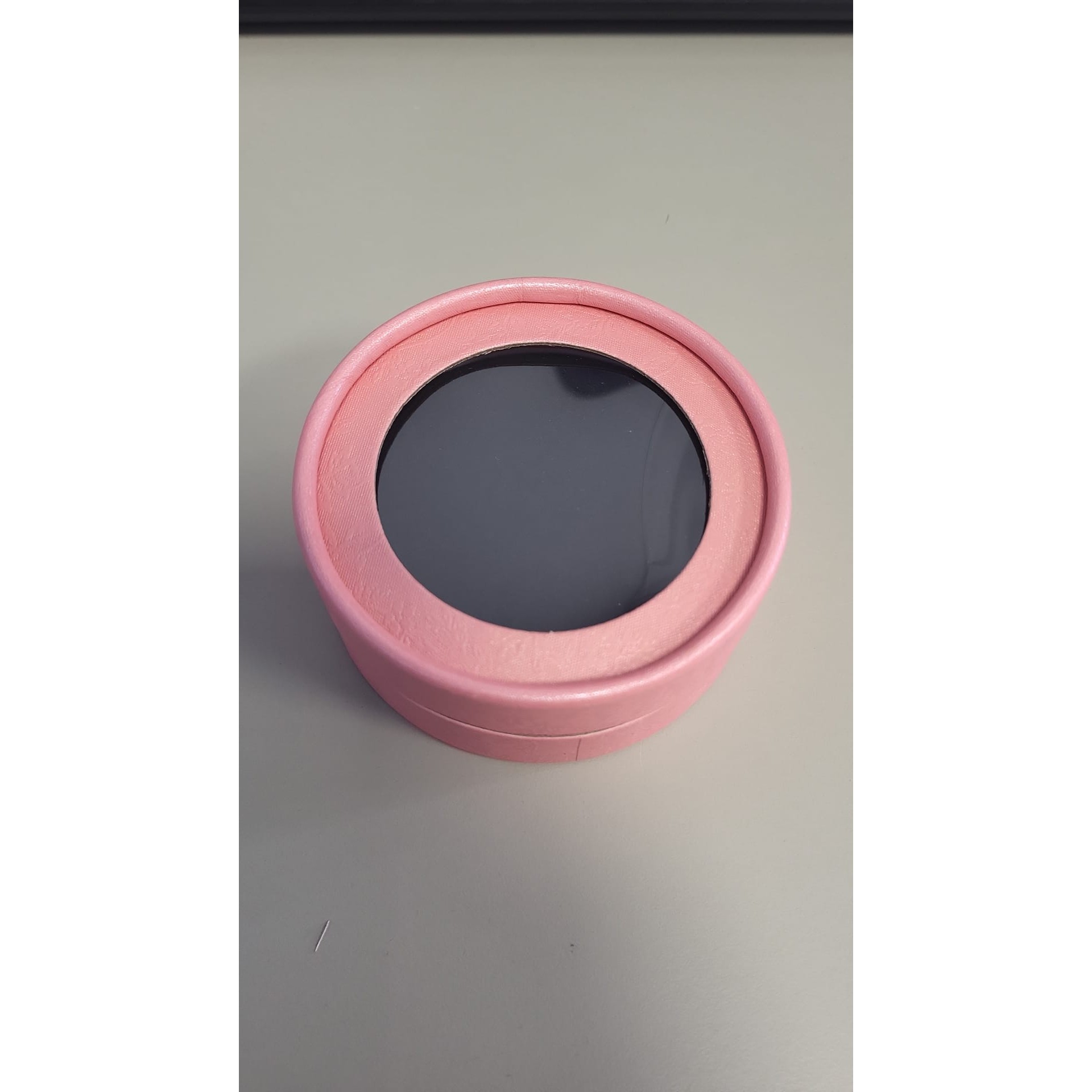 Set 12 Cutii pentru Martisoare/Brose, Model Rotund cu Display, Roz, 8 cm