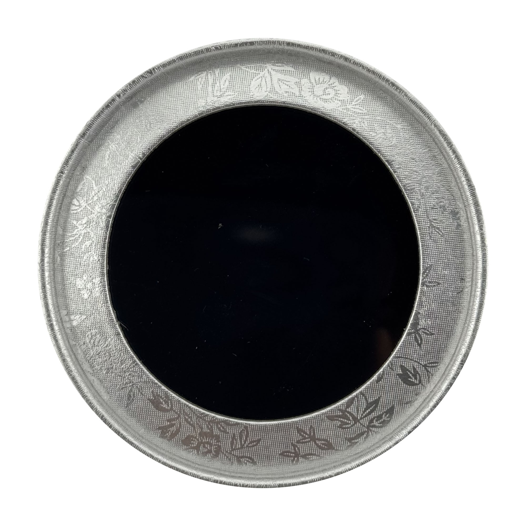 Set 12 Cutii pentru Martisoare/Brose, Model Rotund cu Display, Argintiu, 8 cm