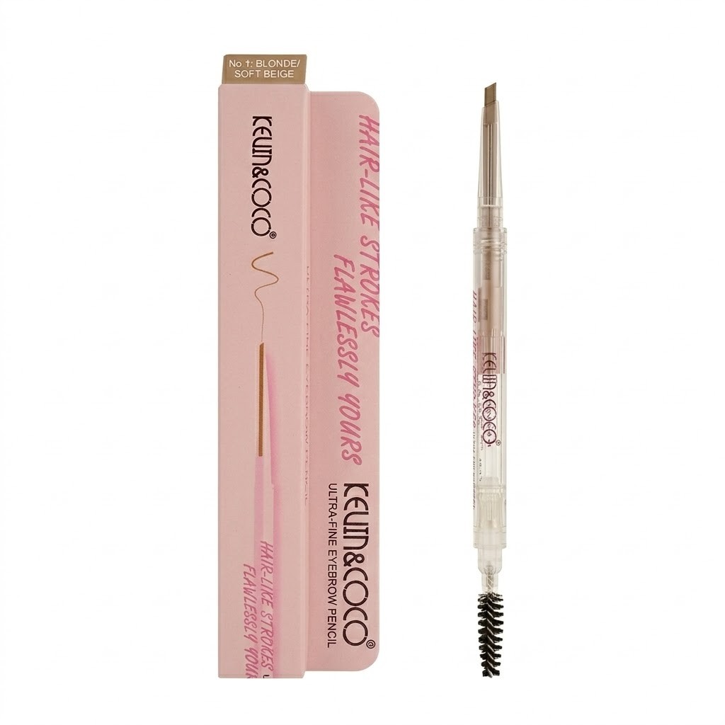 Creion de Sprâncene Kevin&Coco 2in1 Bej – Vârf Ultra-fin 1,5 mm