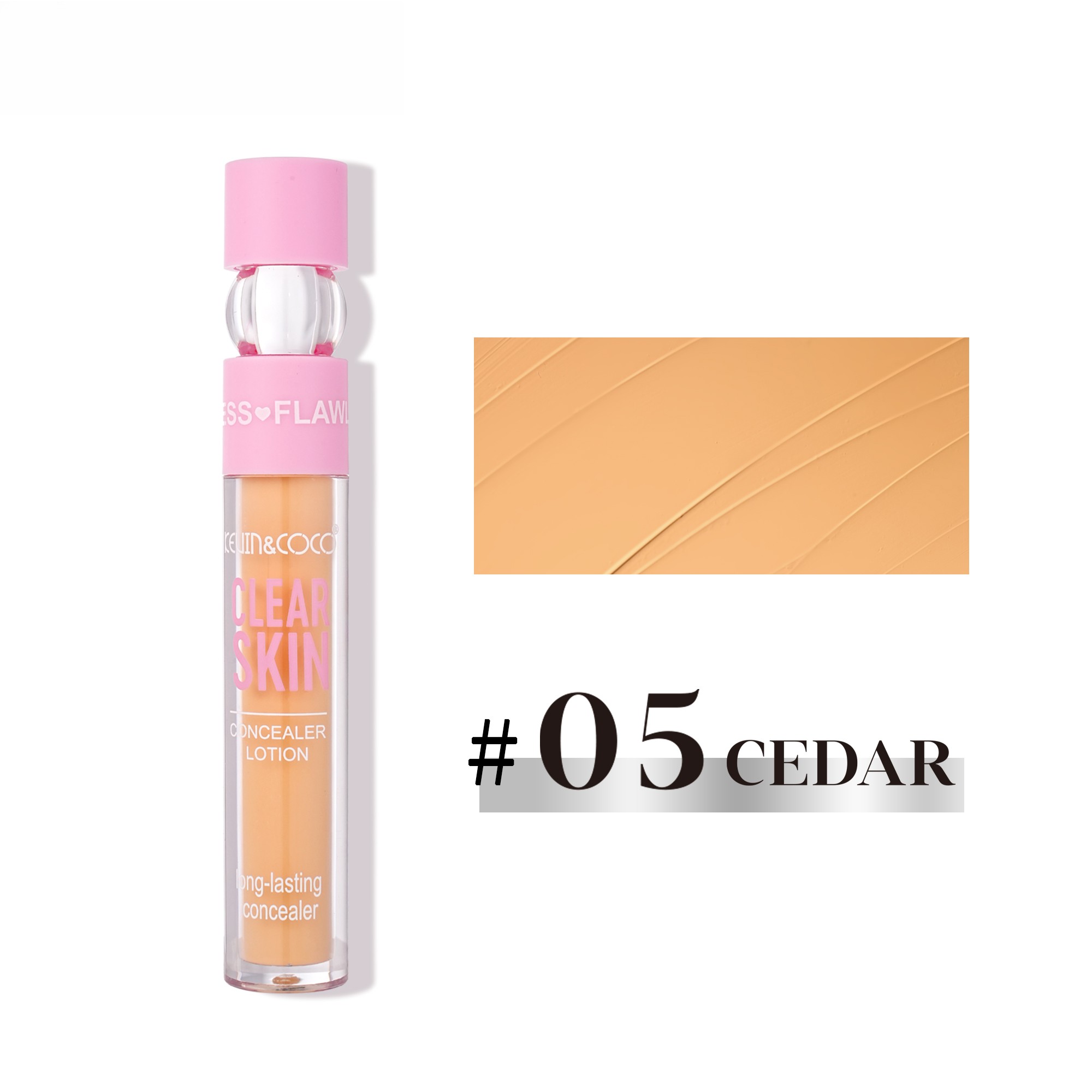 Corector Lichid pentru Ten, Kevin Coco, Clear Skin, Nuanta Cedar 4