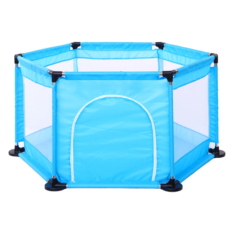 Tarc de Joaca si Siguranta pentru Copii DNT-104, , Dimensiuni 130 x 115 x 65 cm, Structura de Protectie pentru Interior, Albastru