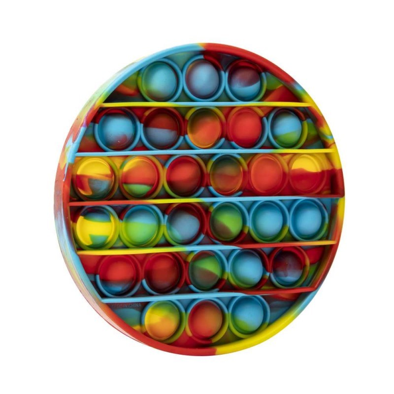 Jucarie Pop it Now-Flip it, Push Bubble Rotund Multicolor Model 3