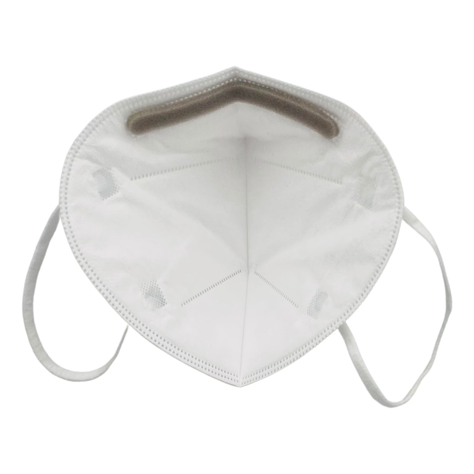 Set 8 bucati Masca de protectie faciala, Flippy®️, de unica folosinta, FFP2 CE 2163, 5 straturi, nesterila, ambalaj individual, Alb