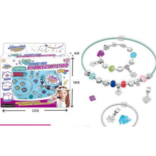 Set creativ Flippy DIY pentru confectionat bratari, Multicolor, model 13