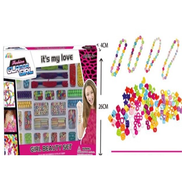 Set creativ Flippy DIY pentru confectionat bratari, Multicolor, model 17