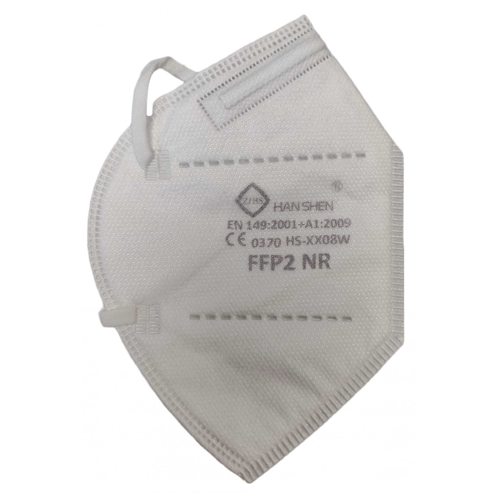 Set 6 bucati Masca de protectie faciala, Flippy, de unica folosinta pentru adulti, FFP2, KN95 CE 0370, 5 straturi, nesterila, ambalaj individual, Alb